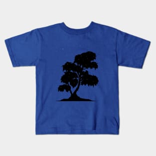 Firefly Tree Sunset with Stars Kids T-Shirt